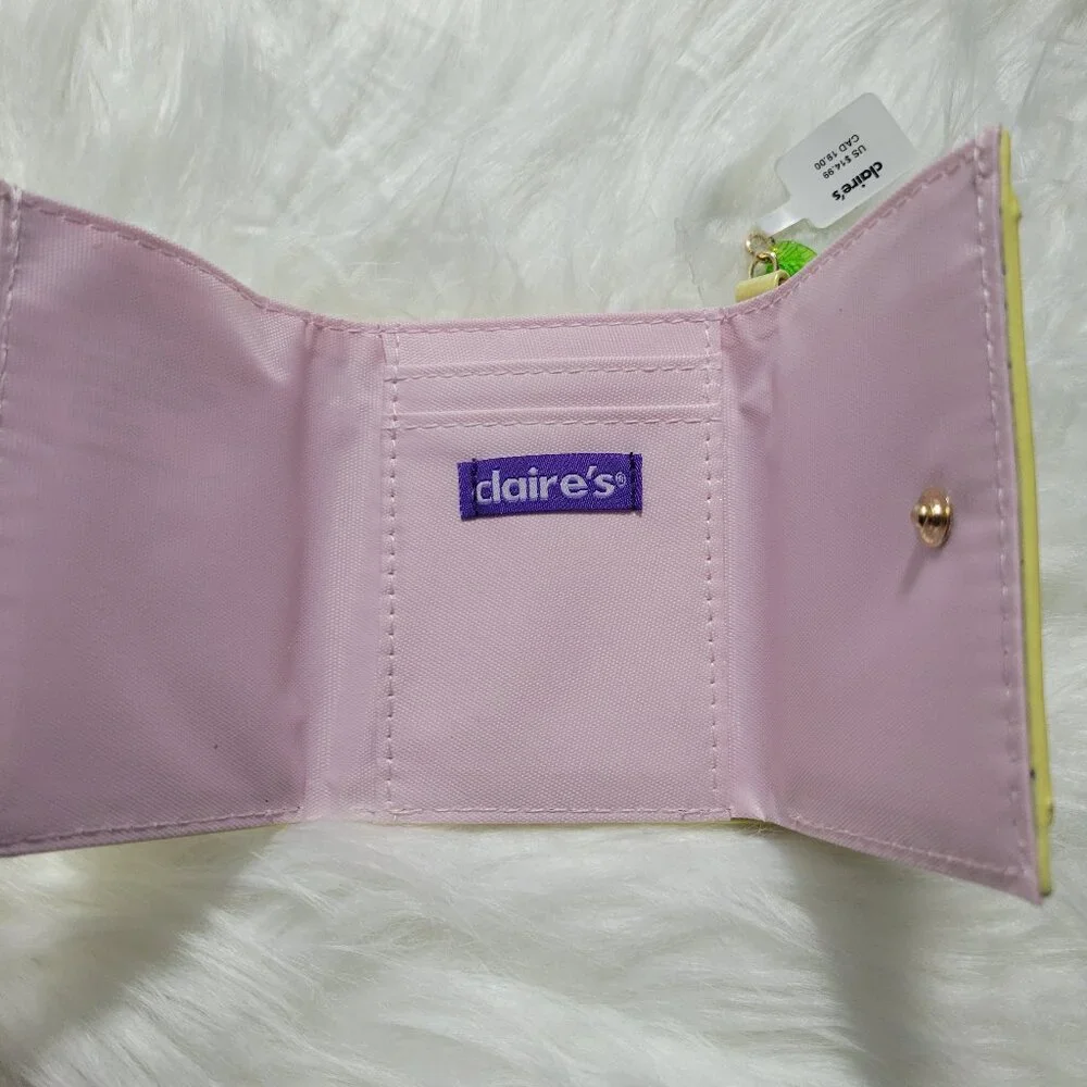 Claire's Lemon Trifold Wallet